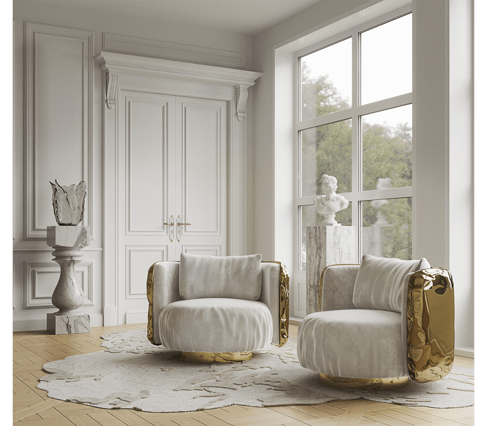 Imperfectio Round Armchair - Image 2